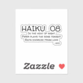 HAIKU 08 STICKER (Vel)