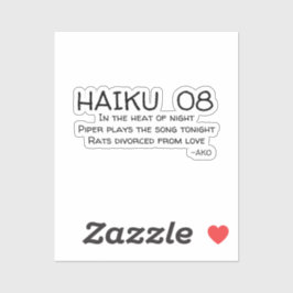 HAIKU 08 STICKER