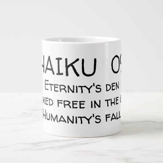 HAIKU 09 GROTE KOFFIEKOP (Voorkant)