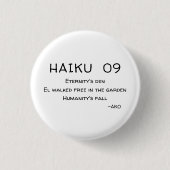 HAIKU 09 RONDE BUTTON 3,2 CM (Voorkant)