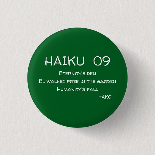 HAIKU 09 RONDE BUTTON 3,2 CM (Voorkant)