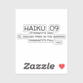 HAIKU 09 STICKER (Vel)