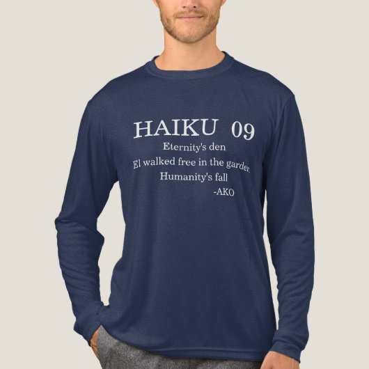 HAIKU 09 Tri-Blend SHIRT (Voorkant volledig)