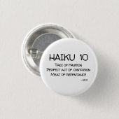 HAIKU 10 RONDE BUTTON 3,2 CM (Voorkant /achterkant)
