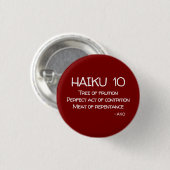 HAIKU 10 RONDE BUTTON 3,2 CM (Voorkant /achterkant)