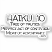 HAIKU 10 STICKER (Voorkant)