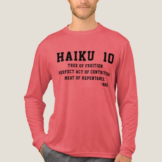 HAIKU 10 Tri-Blend SHIRT (Voorkant volledig)