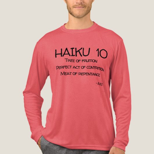 HAIKU 10 Tri-Blend SHIRT (Voorkant volledig)