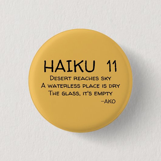 HAIKU 11 Button (Voorkant)