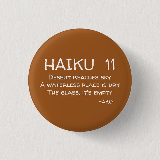 HAIKU 11 Button (Voorkant)