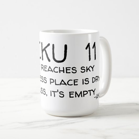 HAIKU 11 KOFFIEMOK (Voorkant rechts)