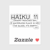 HAIKU 11 STICKER (Vel)