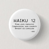 HAIKU 12 RONDE BUTTON 3,2 CM (Voorkant)
