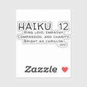 HAIKU 12 STICKER (Vel)