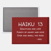 HAIKU 13 MAGNEET (Voorkant / Achterkant)
