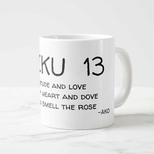 HAIKU 13-Mok Grote Koffiekop (Voorkant rechts)