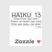 HAIKU 13 STICKER (Vel)
