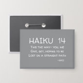 HAIKU 14 Button (Voorkant / Achterkant)