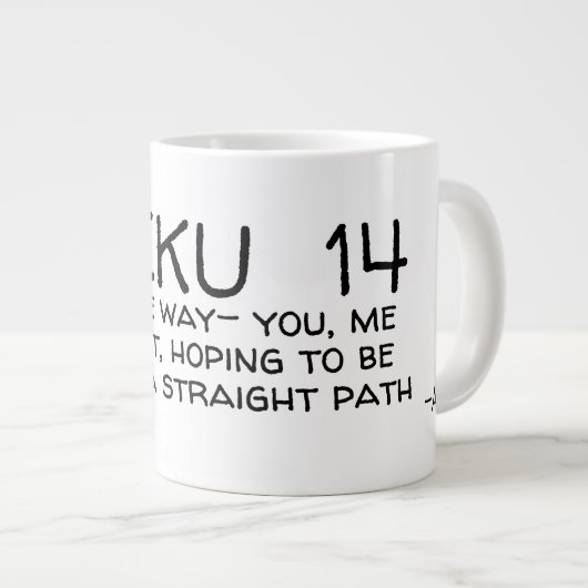 HAIKU 14 GROTE KOFFIEKOP (Voorkant rechts)