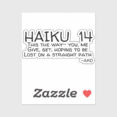 HAIKU 14 STICKER (Vel)