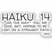HAIKU 14 STICKER (Voorkant)