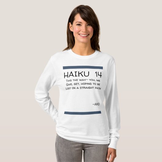 HAIKU 14 T-SHIRT (Voorkant volledig)
