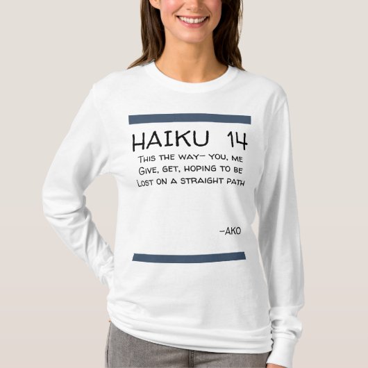 HAIKU 14 T-SHIRT (Voorkant)