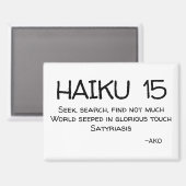 HAIKU 15 MAGNEET (Voorkant / Achterkant)