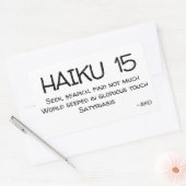 HAIKU 15 RECHTHOEKIGE STICKER (Envelop)