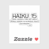 HAIKU 15 STICKER (Vel)