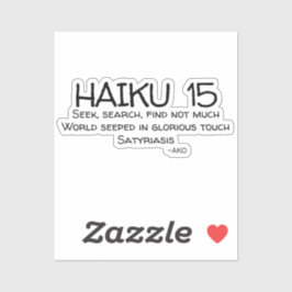 HAIKU 15 STICKER