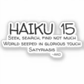 HAIKU 15 STICKER (Voorkant)