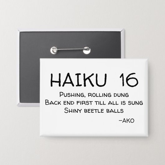 HAIKU 16 BUTTON (Voorkant / Achterkant)