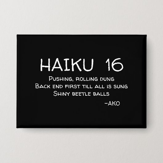 HAIKU 16 BUTTON (Voorkant)