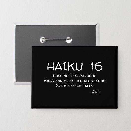 HAIKU 16 BUTTON (Voorkant / Achterkant)