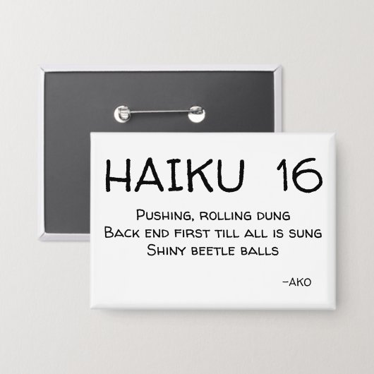 HAIKU 16 BUTTON (Voorkant / Achterkant)