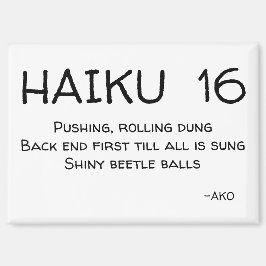HAIKU 16 MAGNEET