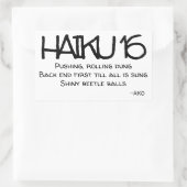 HAIKU 16 RECHTHOEKIGE STICKER (Tas)