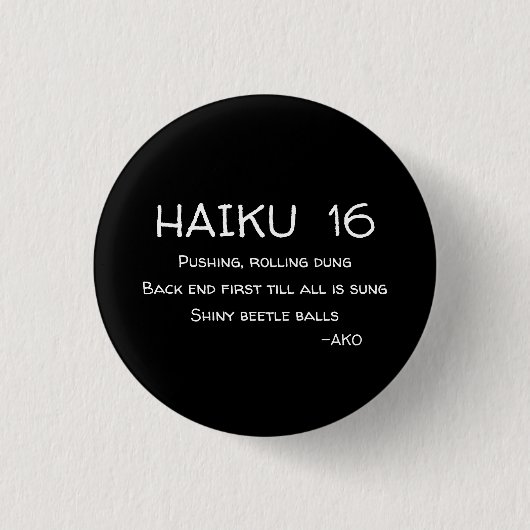 HAIKU 16 RONDE BUTTON 3,2 CM (Voorkant)