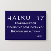 HAIKU 17 BUTTON (Voorkant)