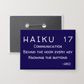 HAIKU 17 BUTTON (Voorkant / Achterkant)