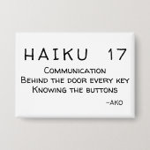 HAIKU 17 BUTTON (Voorkant)