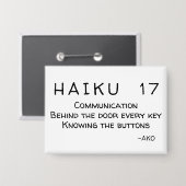 HAIKU 17 BUTTON (Voorkant / Achterkant)