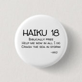 HAIKU 18 RONDE BUTTON 3,2 CM (Voorkant)