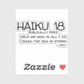HAIKU 18 STICKER (Vel)