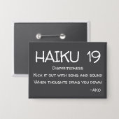 HAIKU 19 BUTTON (Voorkant / Achterkant)