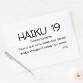 HAIKU 19 RECHTHOEKIGE STICKER (Envelop)