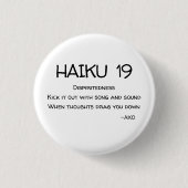HAIKU 19 RONDE BUTTON 3,2 CM (Voorkant)