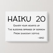 HAIKU 20 BUTTON (Voorkant)