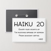 HAIKU 20 BUTTON (Voorkant / Achterkant)